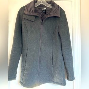 North Face Lined Sweatshirt Jacket